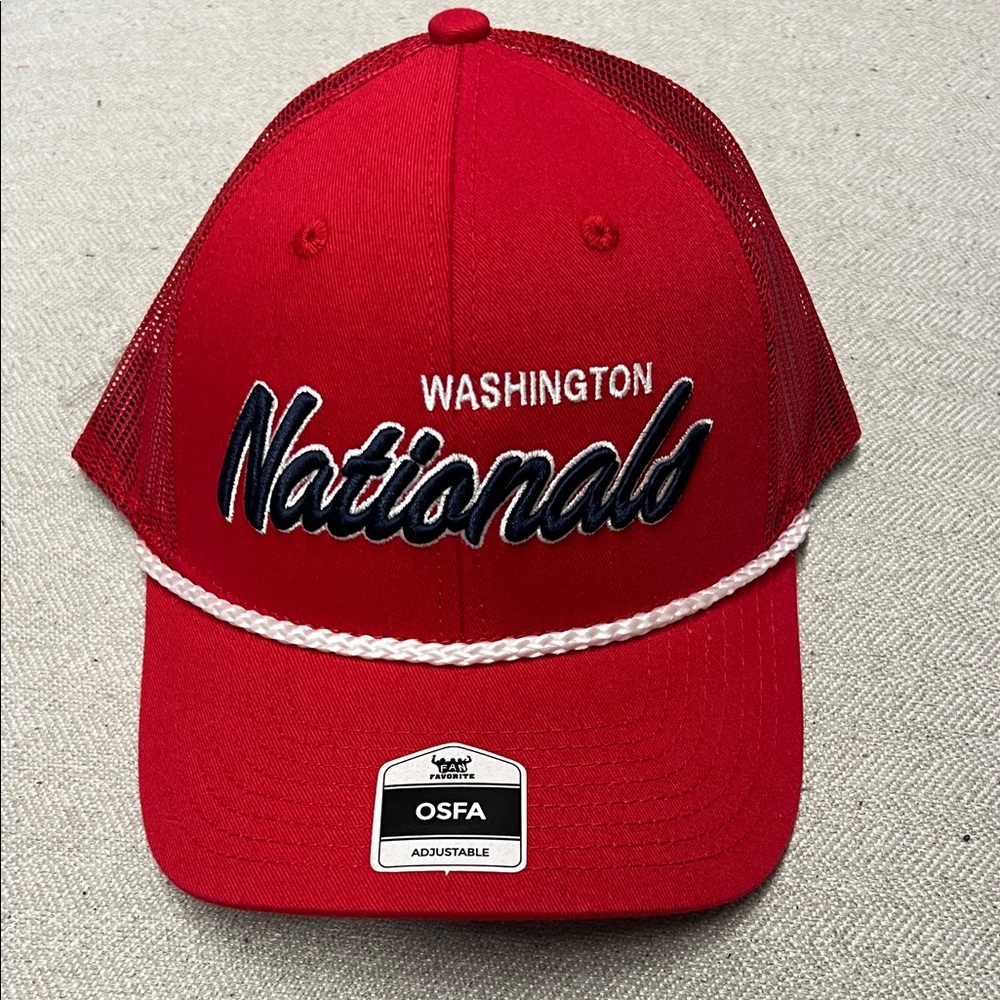 Washington Nationals Red Adjustable Cap new